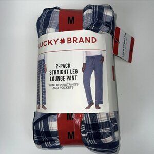 Lucky Brand Ladies' Lounge Pant, 2-pack, Blue Plaid, M